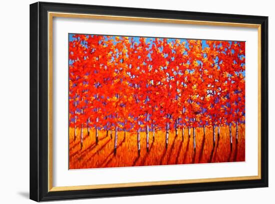 Red Trees-Patty Baker-Framed Art Print