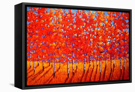 Red Trees-Patty Baker-Framed Stretched Canvas