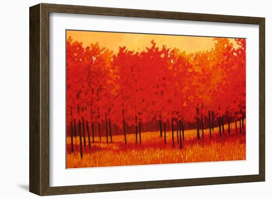 Red Trees-Patty Baker-Framed Art Print