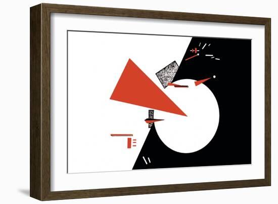 Red Triangles-Lazar Lisitsky-Framed Art Print