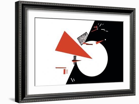 Red Triangles-Lazar Lisitsky-Framed Art Print