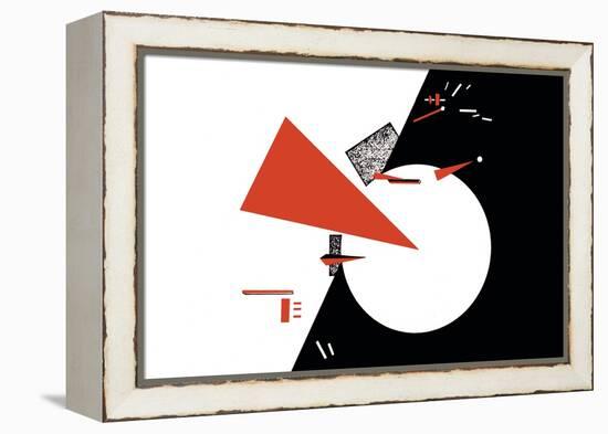 Red Triangles-Lazar Lisitsky-Framed Stretched Canvas