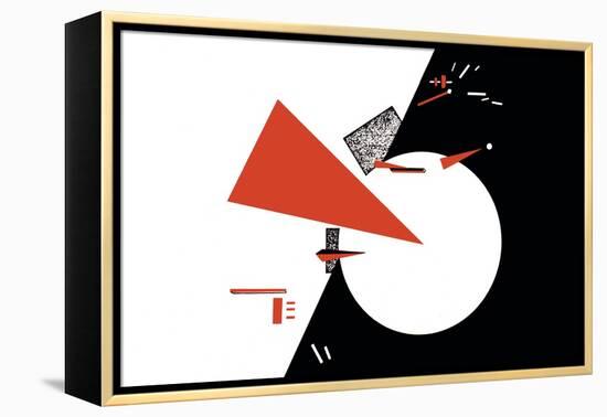 Red Triangles-Lazar Lisitsky-Framed Stretched Canvas