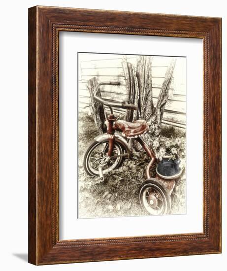 Red Tricycle-Mindy Sommers-Framed Giclee Print