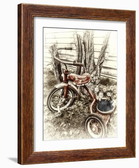 Red Tricycle-Mindy Sommers-Framed Giclee Print