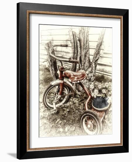 Red Tricycle-Mindy Sommers-Framed Giclee Print