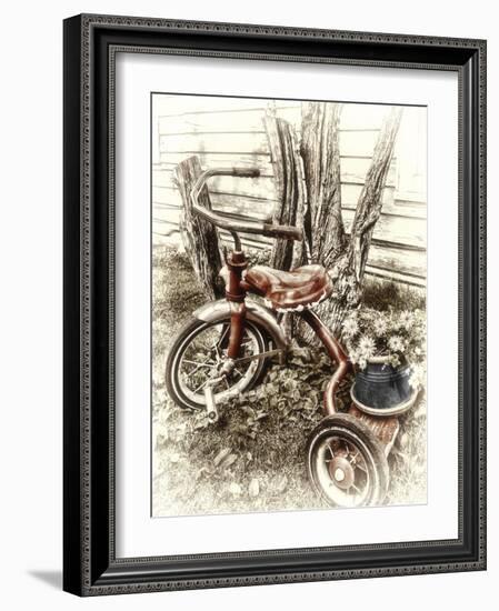 Red Tricycle-Mindy Sommers-Framed Giclee Print