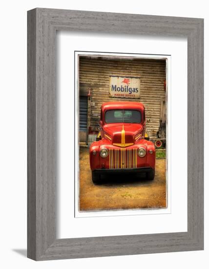 Red Truck-Craig Satterlee-Framed Photographic Print