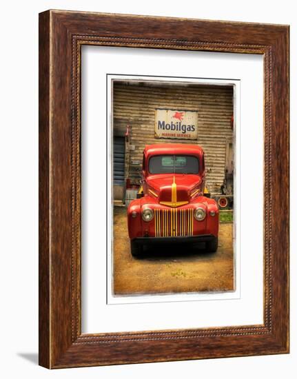 Red Truck-Craig Satterlee-Framed Photographic Print