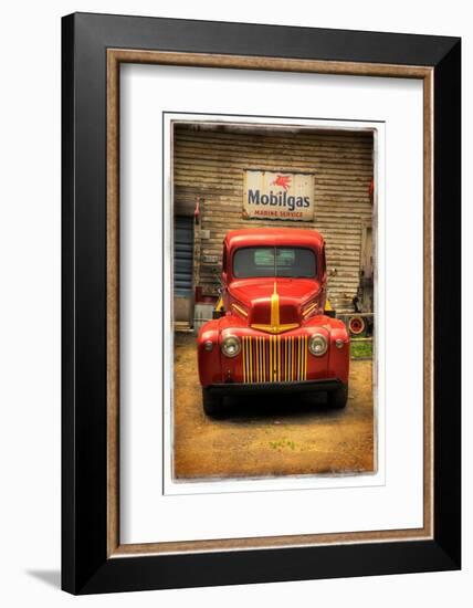 Red Truck-Craig Satterlee-Framed Photographic Print