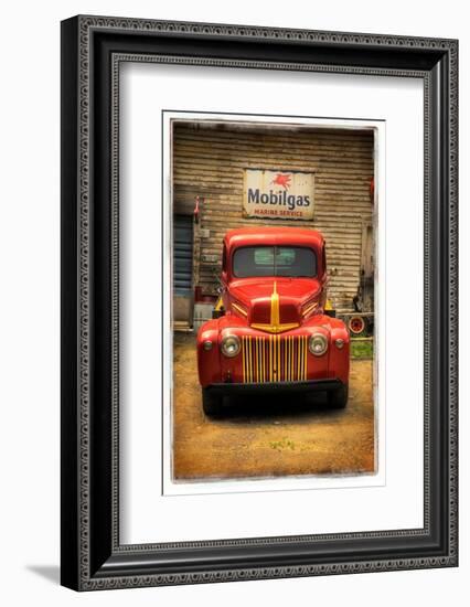 Red Truck-Craig Satterlee-Framed Photographic Print