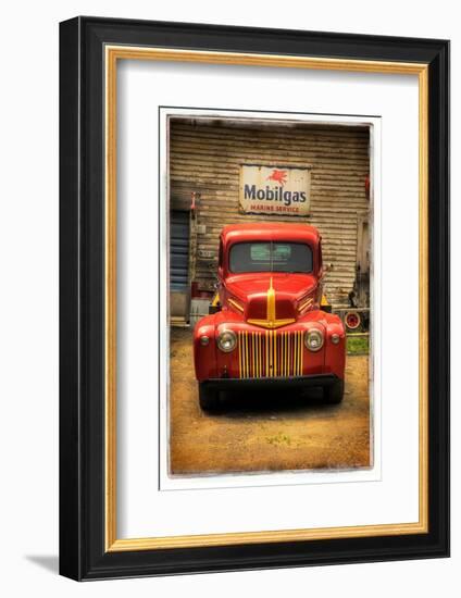 Red Truck-Craig Satterlee-Framed Photographic Print