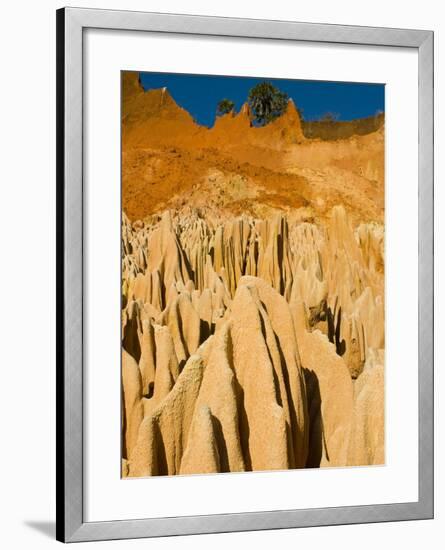 Red Tsingys, Strange Looking Sandstone Formations, Near Diego Suare (Antsiranana), Madagascar-Michael Runkel-Framed Photographic Print