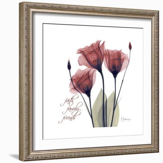 Red Tulip Faith-Albert Koetsier-Framed Premium Giclee Print