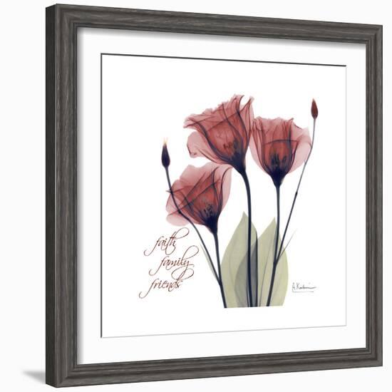 Red Tulip Faith-Albert Koetsier-Framed Premium Giclee Print