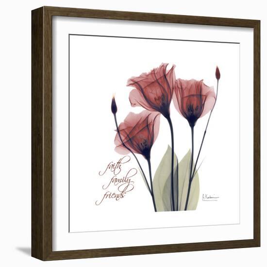 Red Tulip Faith-Albert Koetsier-Framed Premium Giclee Print