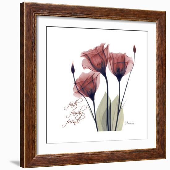 Red Tulip Faith-Albert Koetsier-Framed Premium Giclee Print