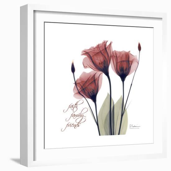 Red Tulip Faith-Albert Koetsier-Framed Premium Giclee Print