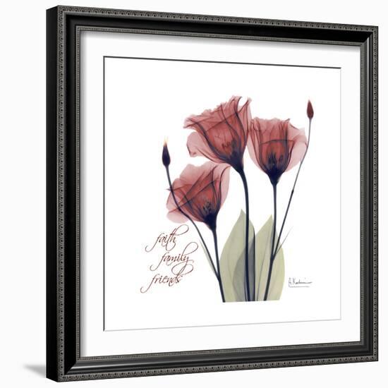 Red Tulip Faith-Albert Koetsier-Framed Premium Giclee Print