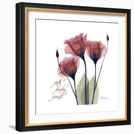 Red Tulip Faith-Albert Koetsier-Framed Premium Giclee Print