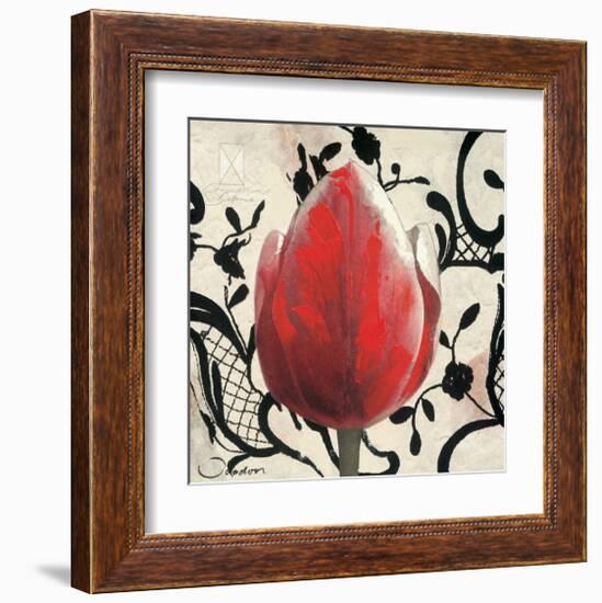 Red Tulip-Joadoor-Framed Art Print