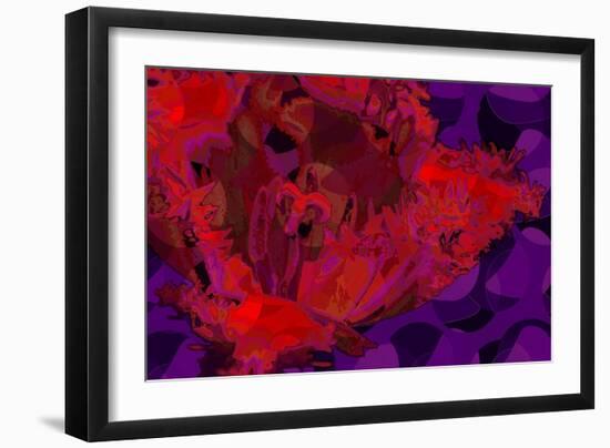 Red Tulip-Scott J. Davis-Framed Giclee Print