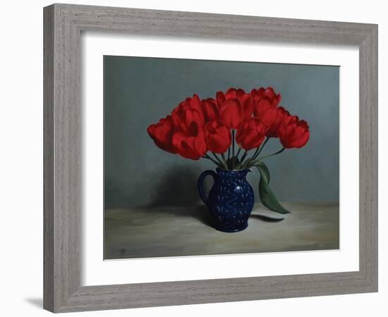 Red Tulips, 2010-James Gillick-Framed Giclee Print