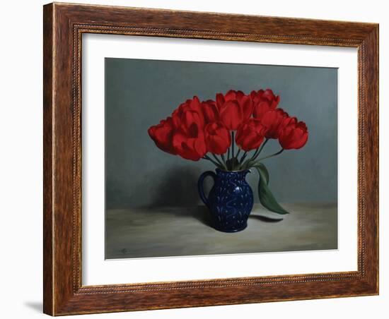 Red Tulips, 2010-James Gillick-Framed Giclee Print