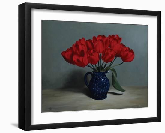 Red Tulips, 2010-James Gillick-Framed Giclee Print