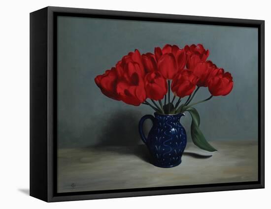 Red Tulips, 2010-James Gillick-Framed Premier Image Canvas