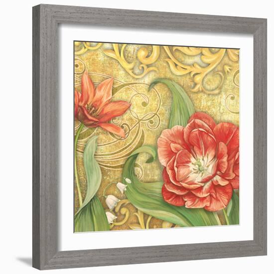 Red Tulips 3-Maria Rytova-Framed Giclee Print