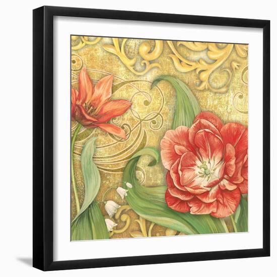 Red Tulips 3-Maria Rytova-Framed Giclee Print