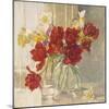 Red Tulips and Daffodils-Valeriy Chuikov-Mounted Giclee Print