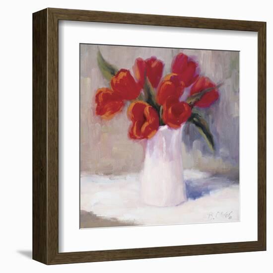 Red Tulips-B^ Oliver-Framed Art Print