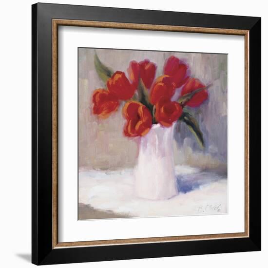 Red Tulips-B^ Oliver-Framed Art Print