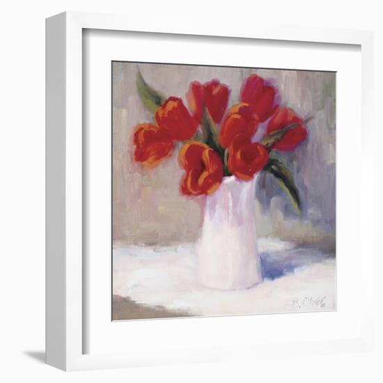 Red Tulips-B^ Oliver-Framed Art Print