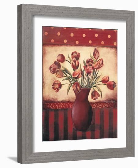 Red Tulips-Kimberly Poloson-Framed Art Print