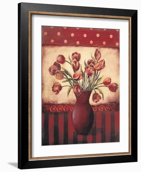 Red Tulips-Kimberly Poloson-Framed Art Print
