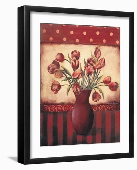 Red Tulips-Kimberly Poloson-Framed Art Print