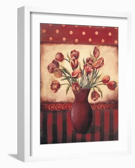 Red Tulips-Kimberly Poloson-Framed Art Print