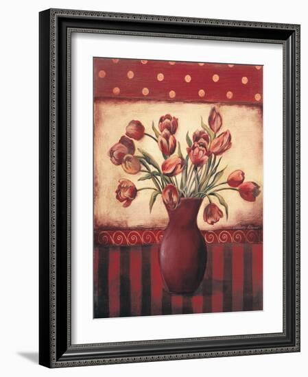 Red Tulips-Kimberly Poloson-Framed Art Print