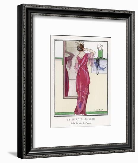 Red Tunic Dress by Paquin-Maggie-Framed Art Print