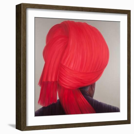 Red Turban, 2012-Lincoln Seligman-Framed Giclee Print