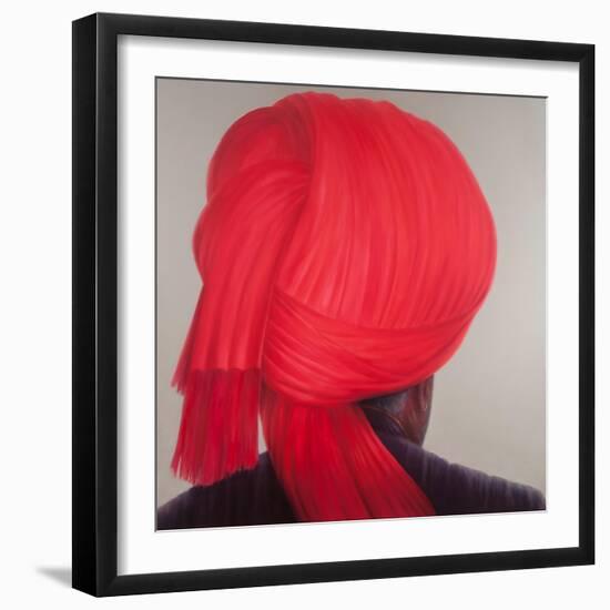 Red Turban, 2012-Lincoln Seligman-Framed Giclee Print