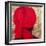 Red Turban on Gold Leaf, 2014-Lincoln Seligman-Framed Giclee Print