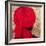 Red Turban on Gold Leaf, 2014-Lincoln Seligman-Framed Giclee Print