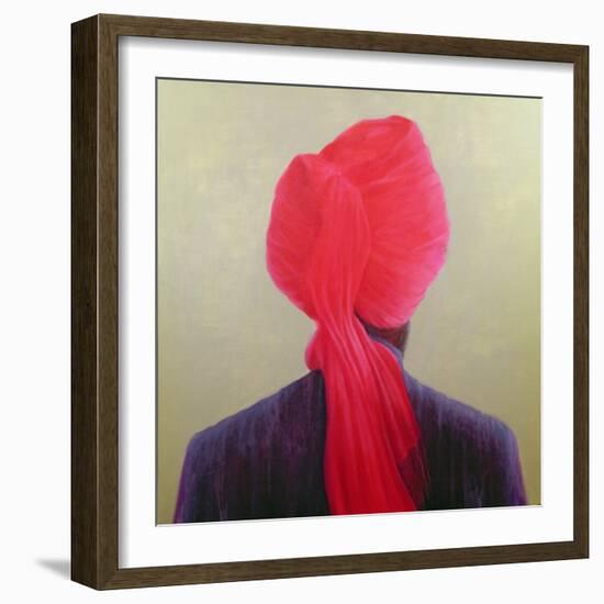 Red Turban, Purple Jacket-Lincoln Seligman-Framed Giclee Print