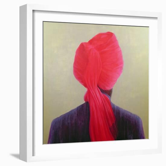 Red Turban, Purple Jacket-Lincoln Seligman-Framed Giclee Print