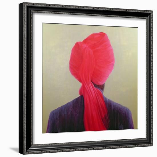 Red Turban, Purple Jacket-Lincoln Seligman-Framed Giclee Print