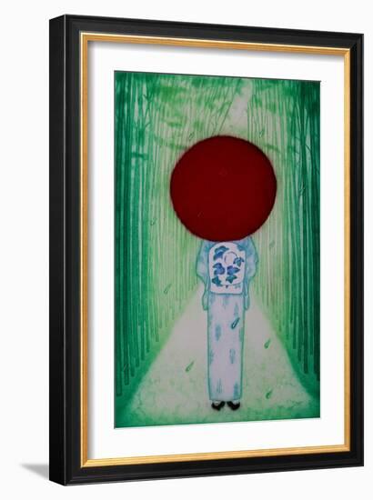 Red umbrella, 2007,-Emiko Aida-Framed Giclee Print